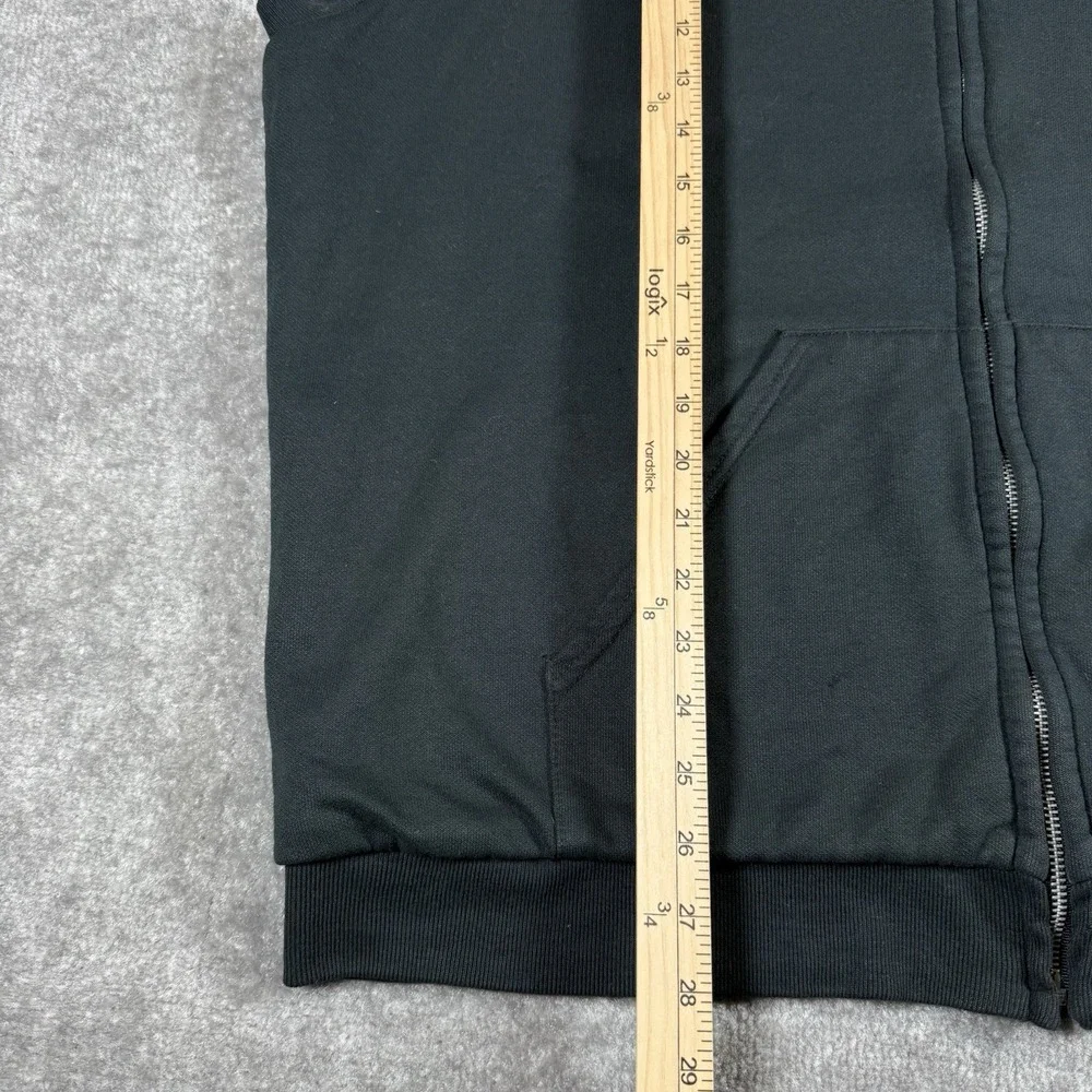 Vintage Muleskin Vest Men's XL Black Thermal Lined Sleeveless Full Zip